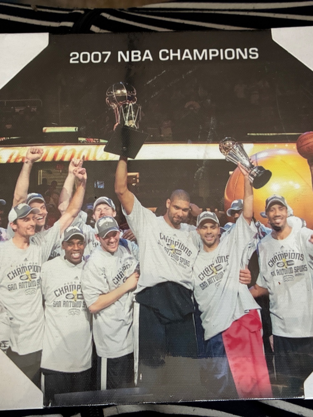 2007 NBA Champions SA SPURS canvas art photo collectors!